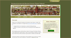 Desktop Screenshot of blountlibraryfoundation.org